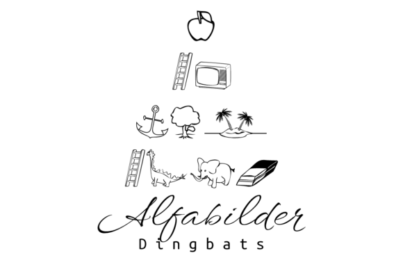 Alfabilder: Playful Font for Creative Projects
