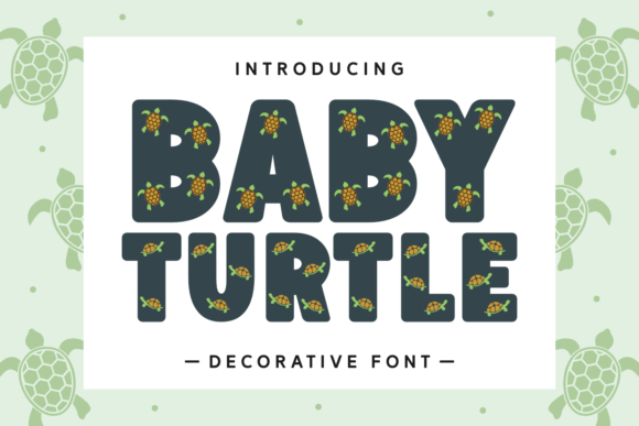 Baby Turtle: A Cute Decorative Font