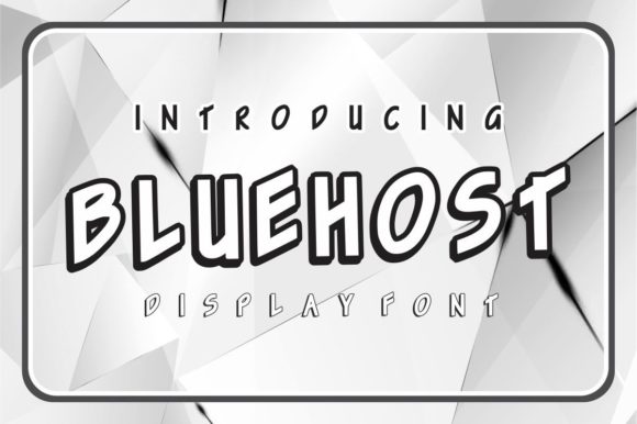 Bluehost: A Cute Display Font for Creative Projects