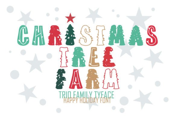 Christmas Tree Farm Trio Font