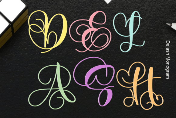 Delash: A Decorative Font for Creative Design
