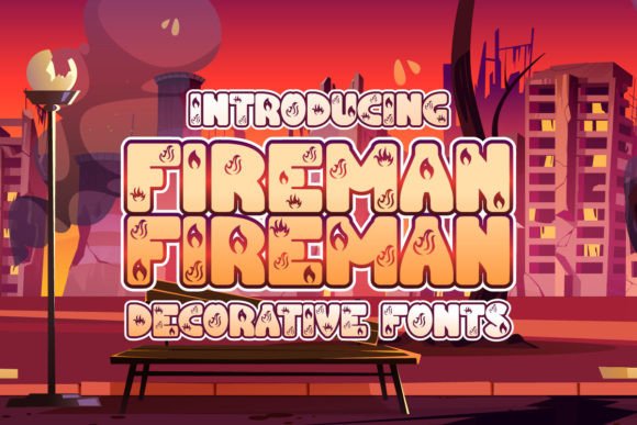 Fireman Font: Creative & Commercial