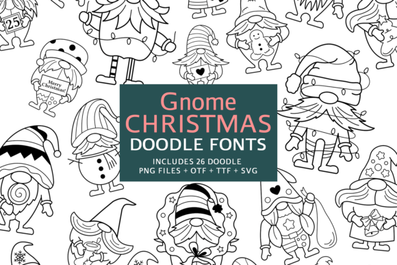 Gnome Christmas Doodle Font