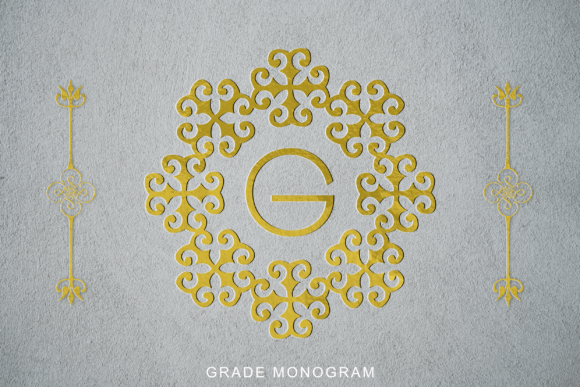 Grade Monogram Font for Creative Marketing