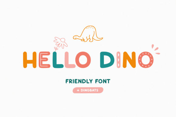 Hello Dino: A Bold, Playful Display Font