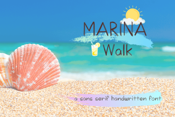 Marina Walk: A Cute Handwritten Font