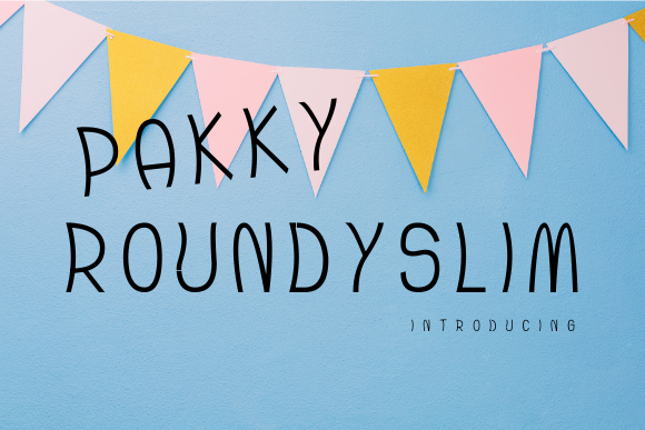 Pakky Roundyslim: A Cute, Slim Font for Business