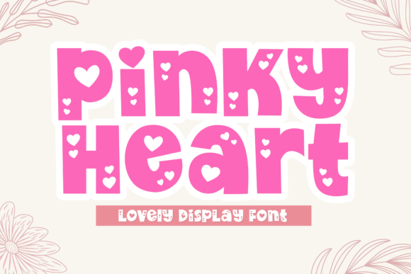 Pinky Heart Font for Web Design