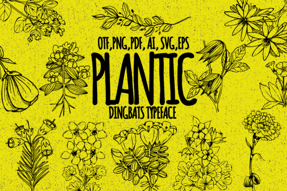 Plantic: A Floral Font for Creative Projects