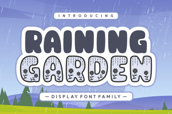 Raining Garden Font for Creative Campaigns