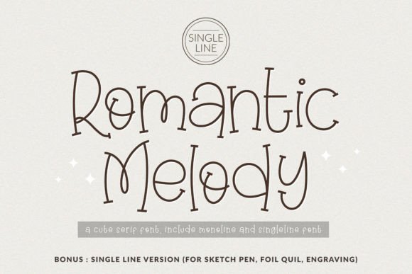 Romantic Melody Font for Memorable Designs