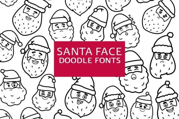 Santa Face Doodle Font Review