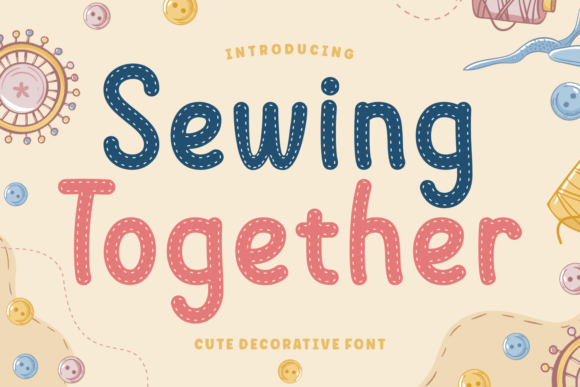 Sewing Together Font for Business