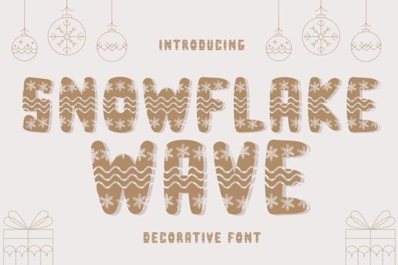 Snowflake Wave: A Festive Font for Creative Projects