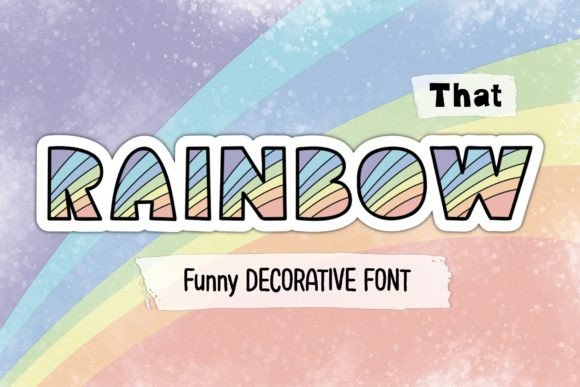 That Rainbow Font