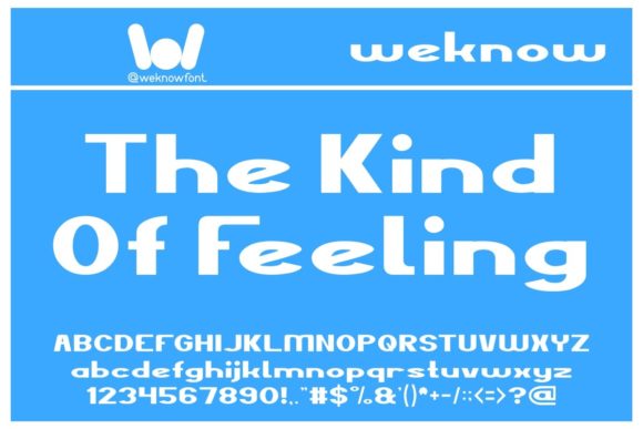 The Kind of Felling Font