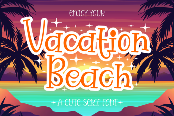 Vacation Beach Font for Creative Makers