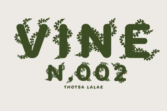 Vine N.002 Font for Creative Projects