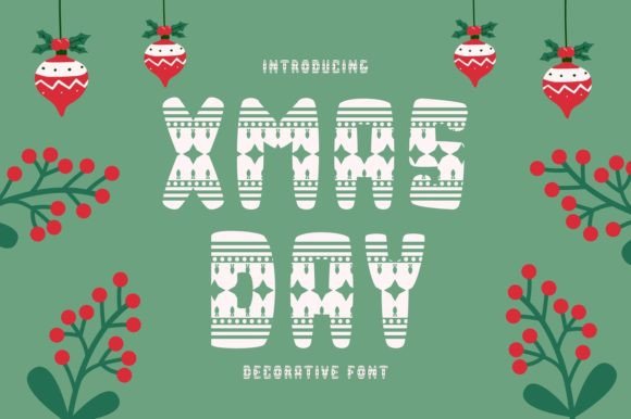 Xmas Day Font for Festive Branding